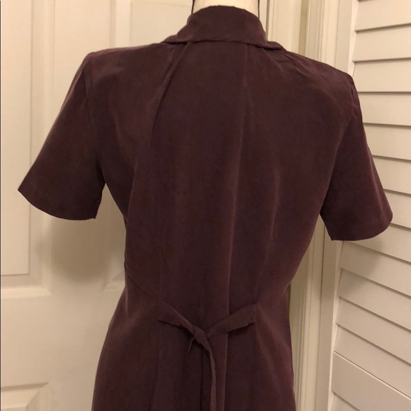 Eggplant SHERI MARTIN of New York Button Up Dress - Picture 4 of 4